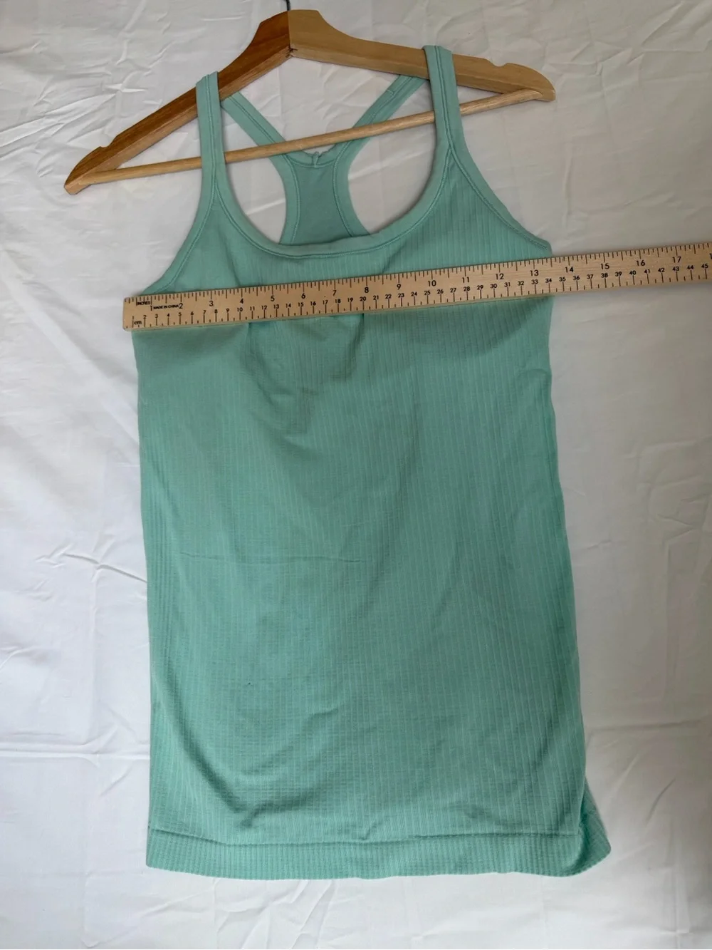 lululemon athletica Mint Green Ribbed Racerback Tank